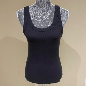 American Eagle Soft and Sexy Rib Gray Tank Top